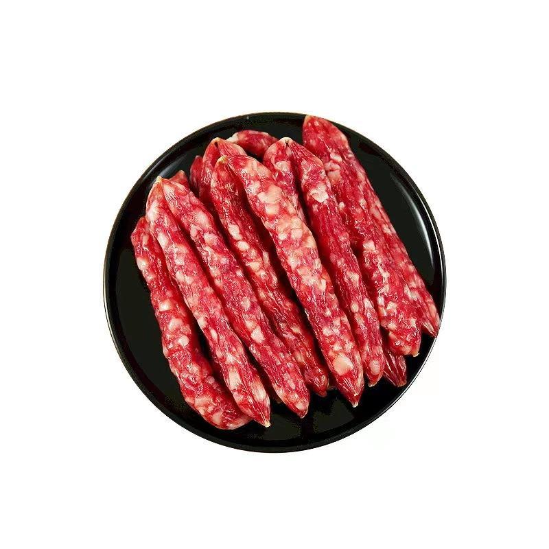 广东农家特产甜咸口味真空腌制风干腊味切肉腊肠500g