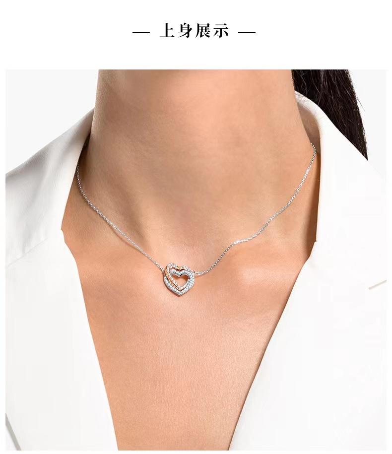 施华洛世奇 双心SWAROVSKI INFINITY 项链礼物5518868