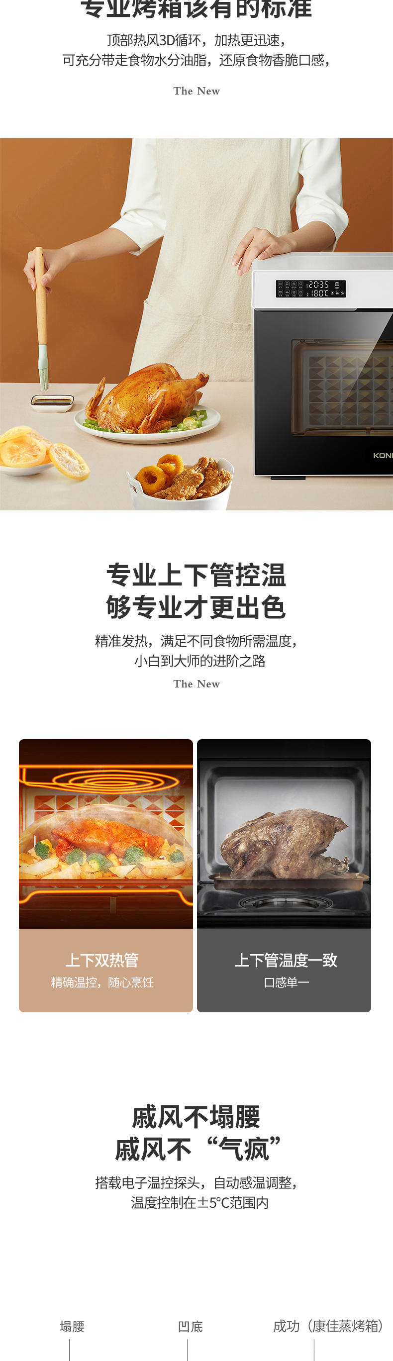康佳蒸烤箱全自动家用电烤箱蒸烤一体大容量KZKX-3201