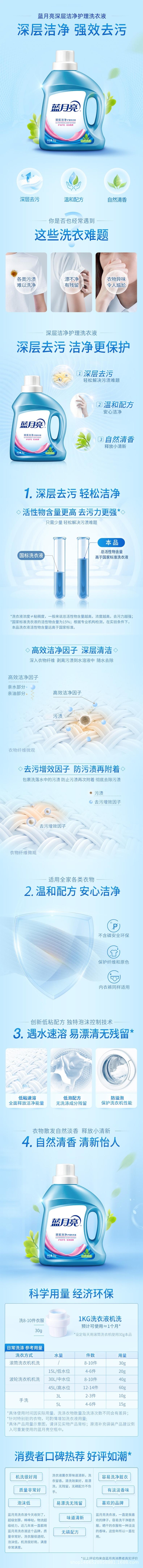 蓝月亮薰衣草香味持久超香强力去污家庭囤货装