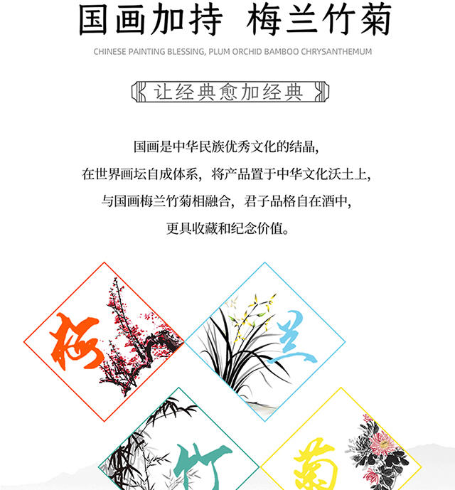 【酱香核心产区】贵州茅台镇酿造 53度酱香型粮食酒 君之四品1L*4整箱装