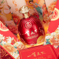 五粮液股份 一尊天下 花好月缘 52度浓香型白酒 999ml*1瓶 礼盒装