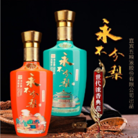 五粮液股份永不分梨醉美江山浓香型白酒 500ml*4瓶礼盒装