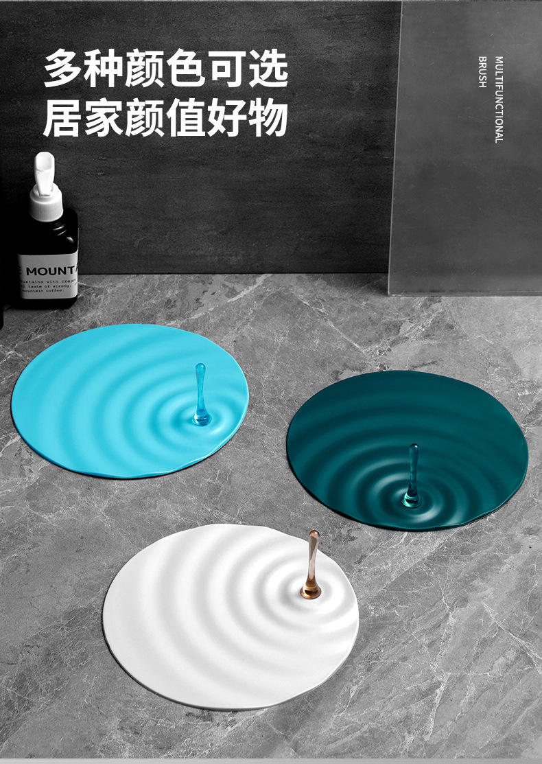 除臭神器地漏防臭器硅胶垫厕所下水道反味卫生间防返臭防虫盖堵口