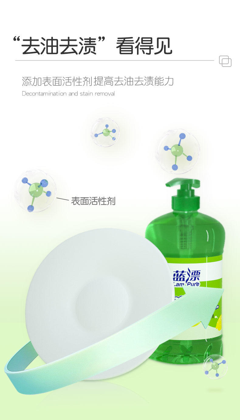 LP-361886蓝漂透明瓶洗洁精2瓶