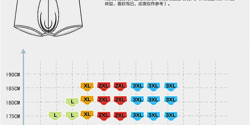 七匹狼男士全棉平角裤两条装03343-2