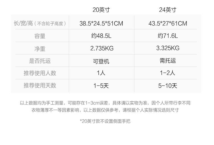 爱华仕拉杆箱OCX6562