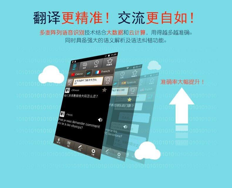全球译V100翻译机同声翻译出国旅游英语学习多国语言拍照神器