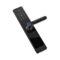 TCL 指纹智能锁家用防盗门密码锁下压式半自动把手款C级锁芯指纹锁 C级锁芯+AI指纹 K5F