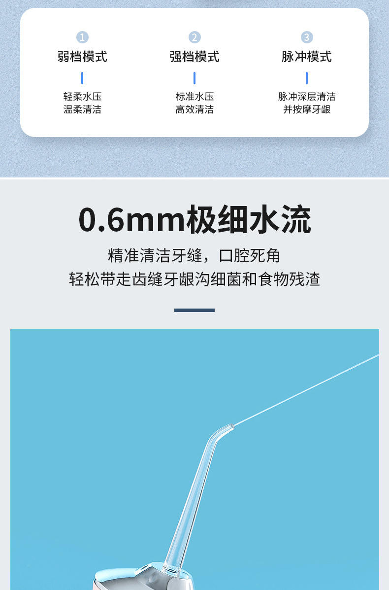 希楠电子冲牙器便携式家用款正畸水牙线口腔清洁护理牙神器