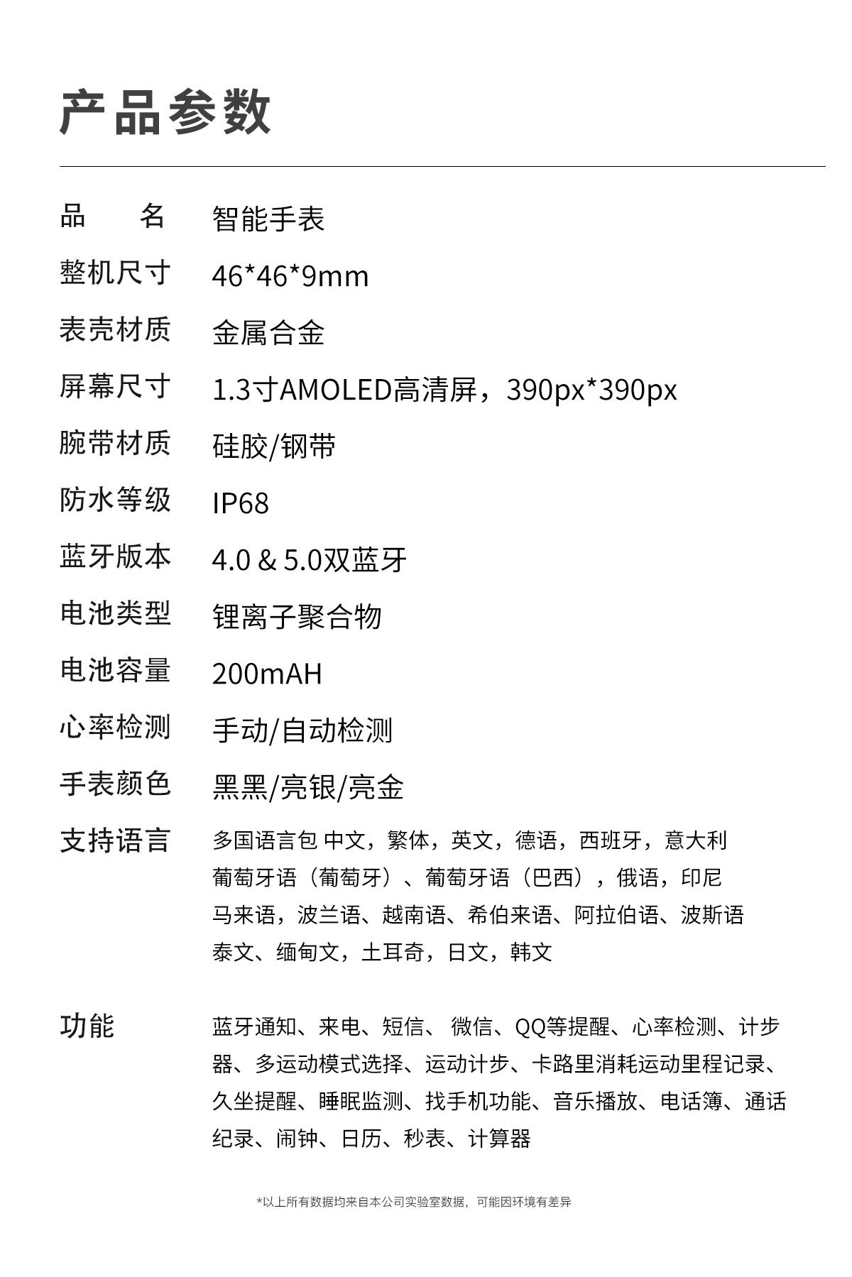 LEFIT勒菲特HD1支付型智能蓝牙通话手表多功能运动手表