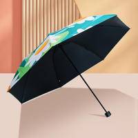 红叶三折超细太阳女孩伞HY3606-D01单色54cm*7k