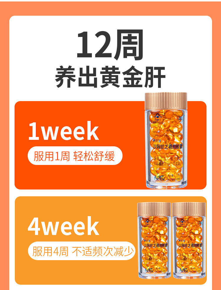 淳点神兴牌沙棘甘之福软胶囊0.65g×90粒×2瓶