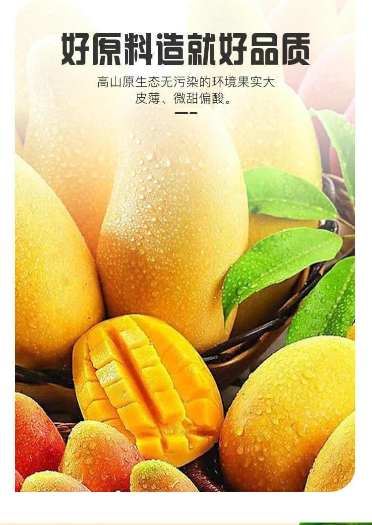 百多利冰芒果汁冰镇鲜榨网红饮料果汁 360mlx4瓶