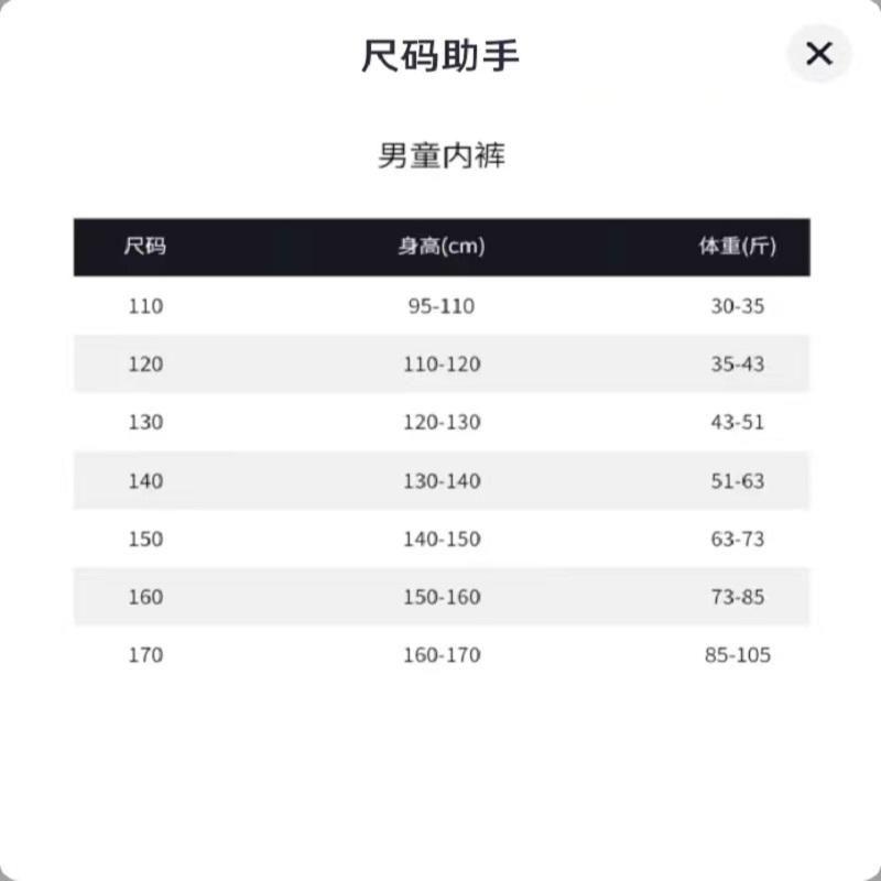 猫人儿童内裤M5天丝男童不夹PP四角裤夏季薄款大童抑菌平角短裤头（4条/盒） YCB007