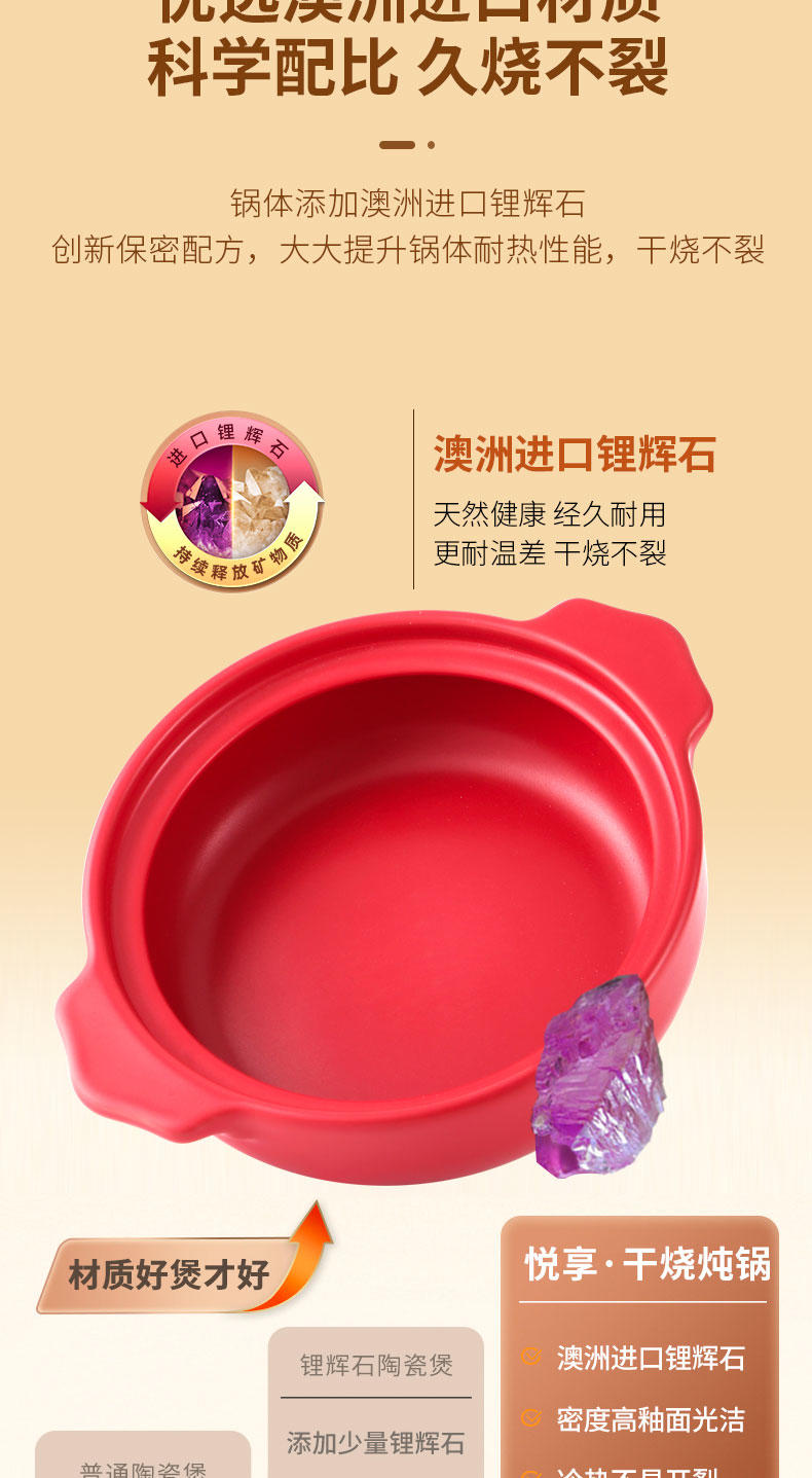 泥火匠 耐高温家用 悦享-好运来干烧炖锅【2500ml适用2-4人】