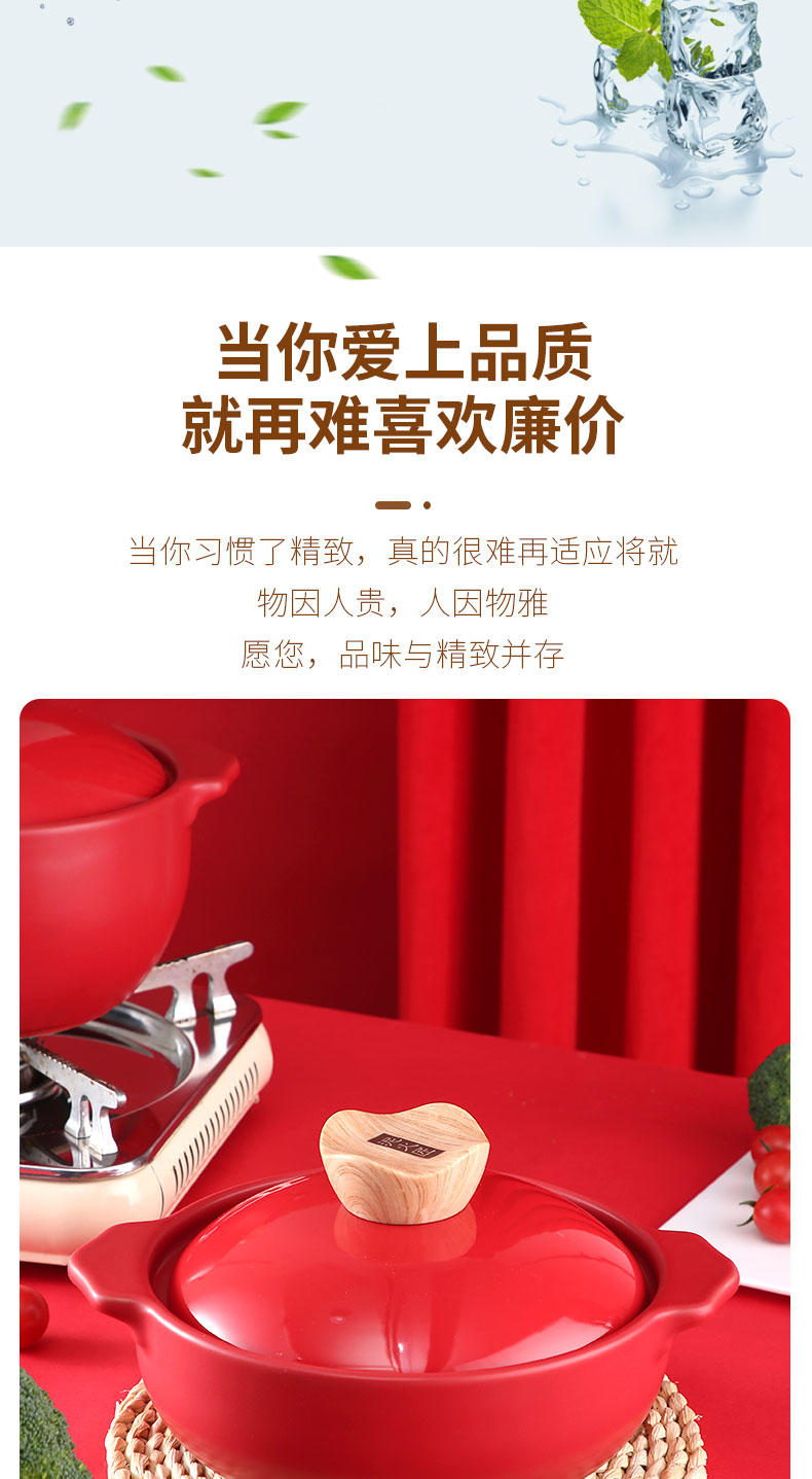 泥火匠 耐高温家用 悦享-好运来干烧炖锅【2500ml适用2-4人】