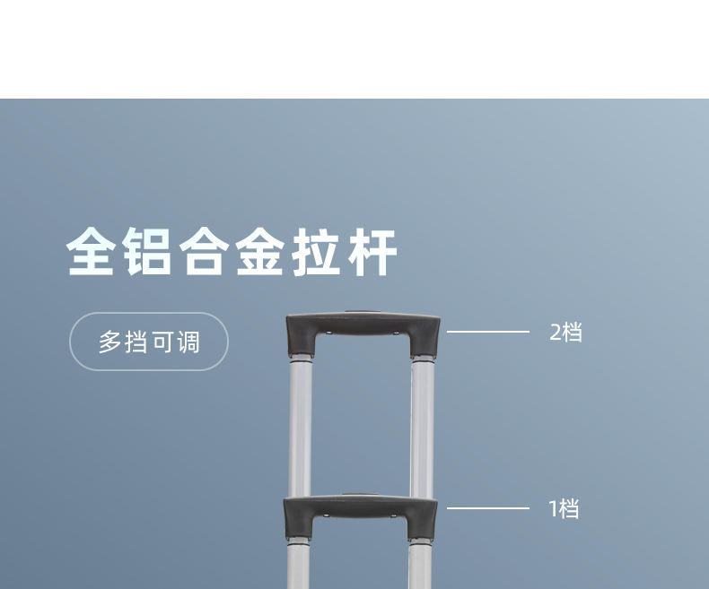 PLOVER香港啄木鸟20英寸登机箱拉链款拉杆箱LQ0283-20Y-灰色