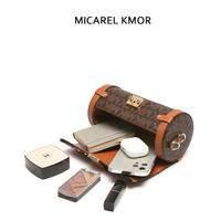 MICAREL KMOR(英国MK)新款PVC+牛皮波士顿包锁扣包包MK8911