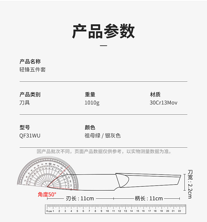 炊大皇 轻锋五件套 QF31WU