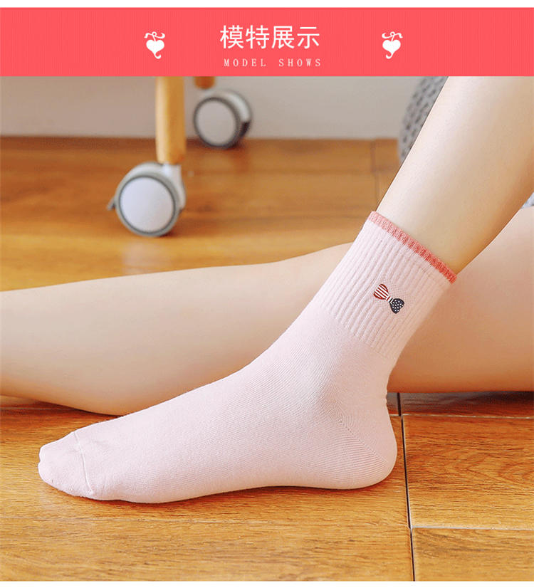 浪莎高棉时尚印花女袜6双/盒 LF08630B-6
