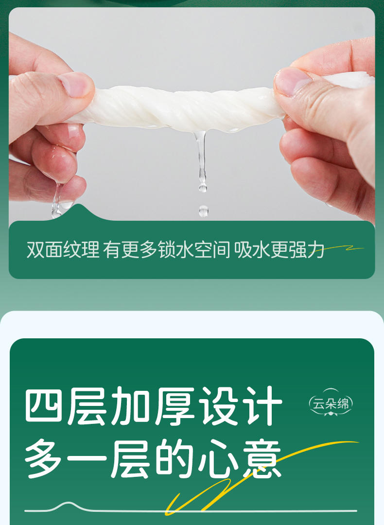 蓝漂LP-50965白色气垫挂式抽纸（8D悦色花园）