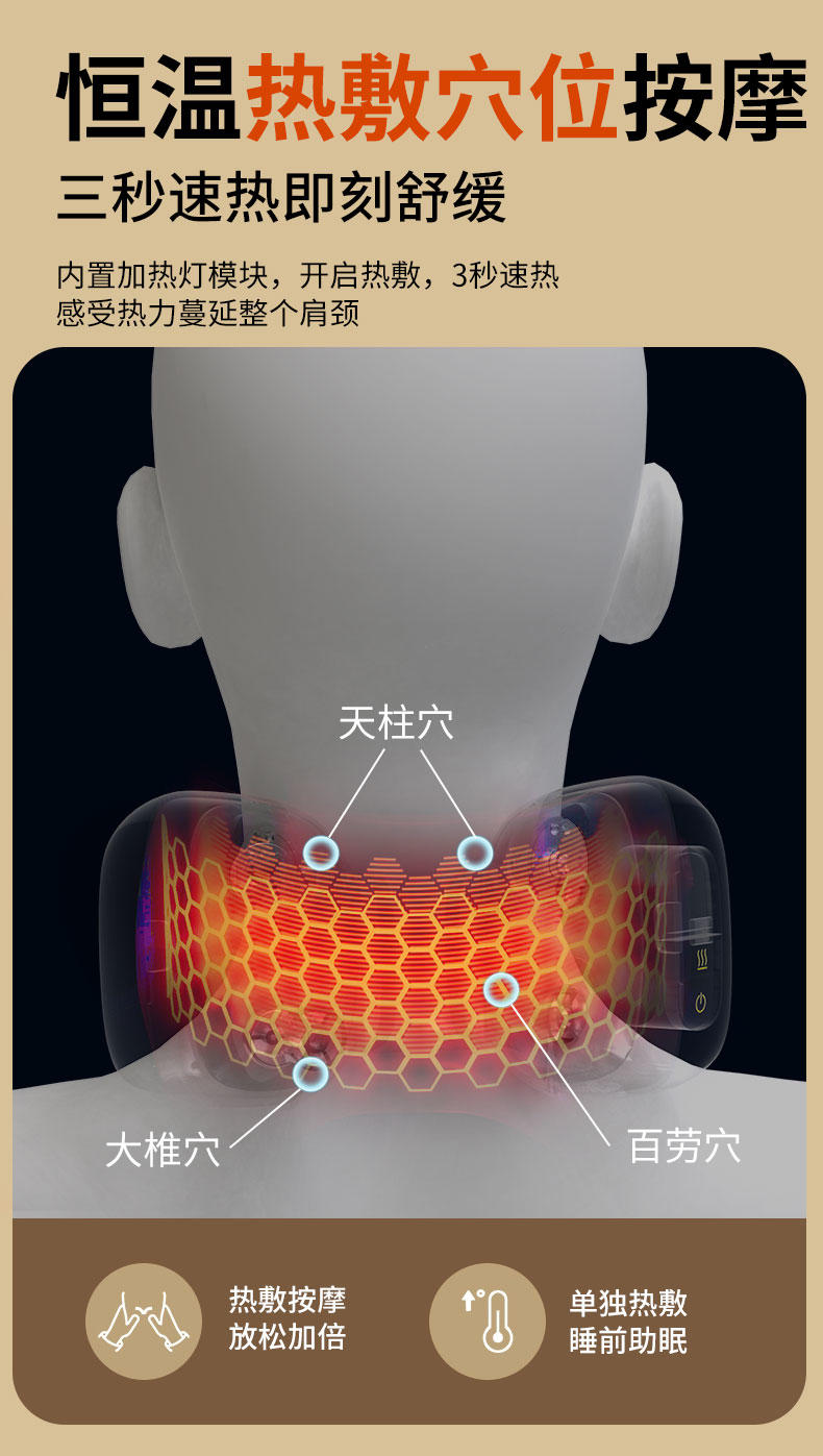 和正 颈肩按摩器 HZ-INECK-3