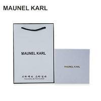 MAUNEL KARL男士真皮皮带轻奢品质MK1015金 专柜礼盒