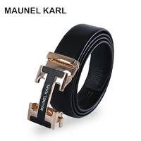 MAUNEL KARL男士皮带轻奢实木礼盒MK06638金