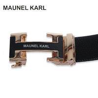 MAUNEL KARL男士皮带轻奢实木礼盒MK06638金