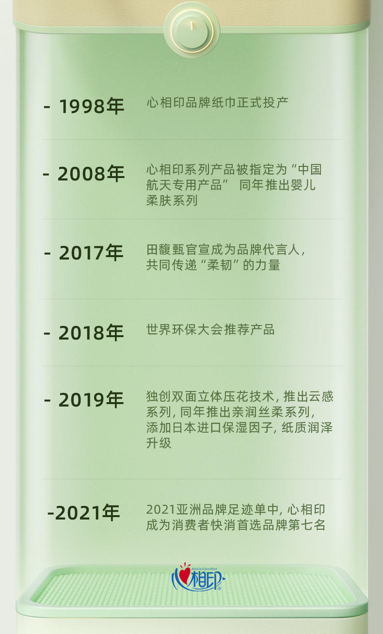 【24包】心相印茶语抽纸3层150抽24包大包卫生纸DT15150