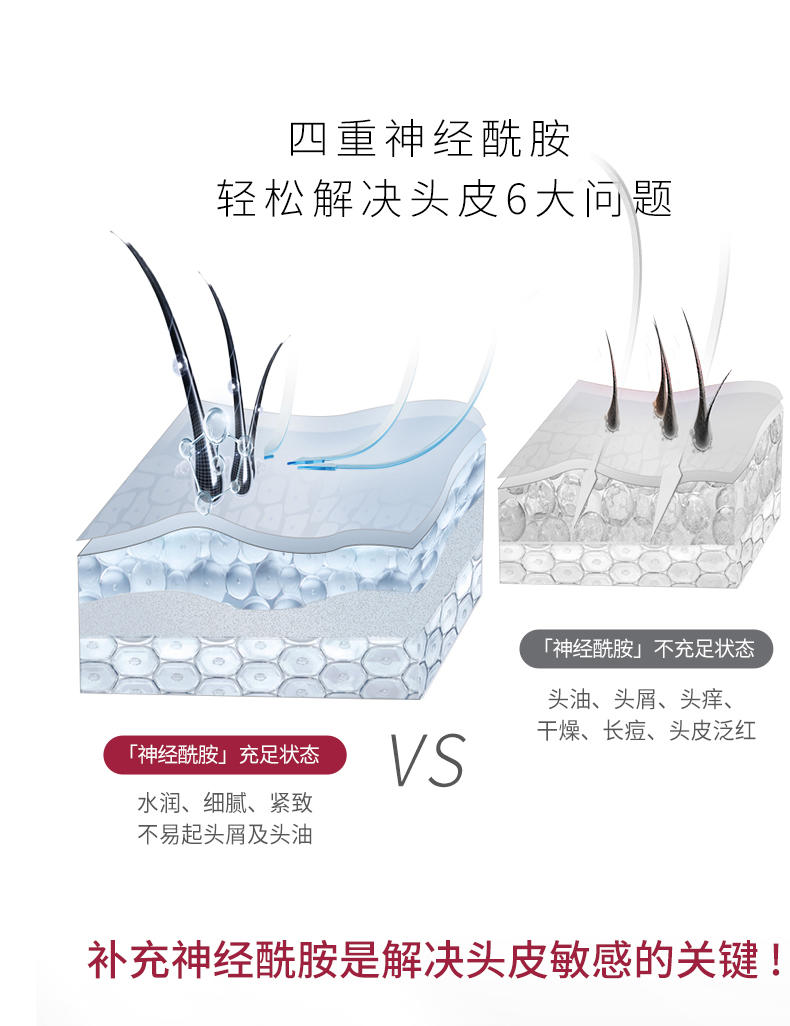 舒蕾头皮水润柔滑去屑洗发露700ml 10197