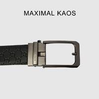 米西克兰 牛头层皮革 D10096-XSX 男士皮带