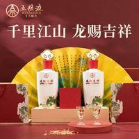 五粮液浓香型白酒龙赐吉祥500ml*2礼盒装送礼