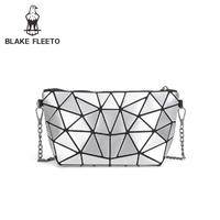 BLAKE FLEETO 香港鸟几何菱格手抓包（配手腕织带）