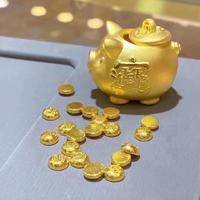 中国黄金999足金金猪存钱罐