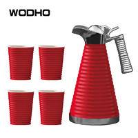 万德霍 波尔多红套装水壶 一壶四杯 WDH-G0220509